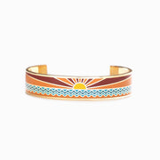 Live in the sunshine and ride life's waves Bangle