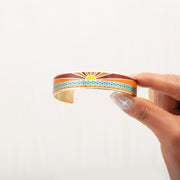 Live in the sunshine and ride life's waves Bangle