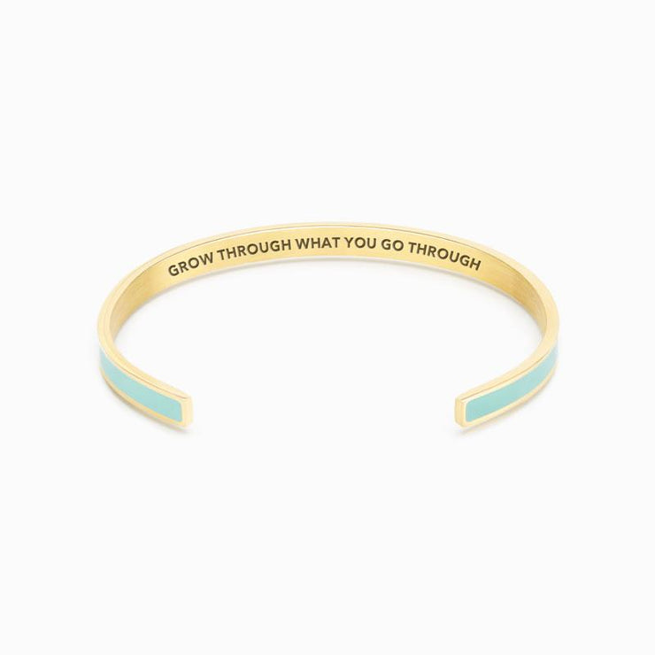 Grow through what you go through color bangle