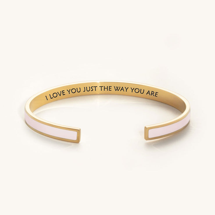 I love you just the way you are color bangle