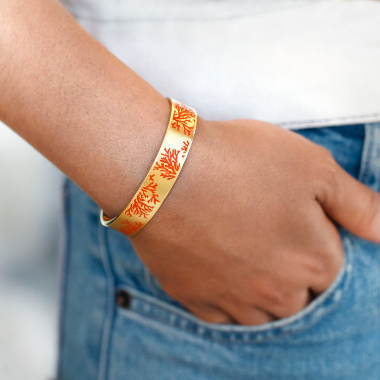 Under The Sea Coral Bangle