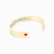 you are braver than you believe heart bangle