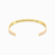 BRAVER, STRONGER, SMARTER, LOVED COLOR BANGLE