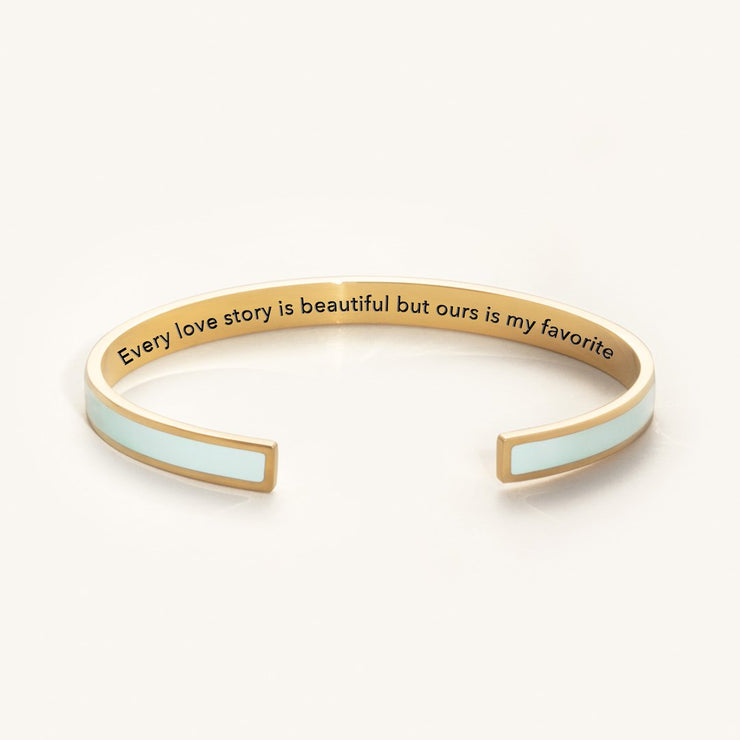 Every love story is beautiful COLOR BANGLE