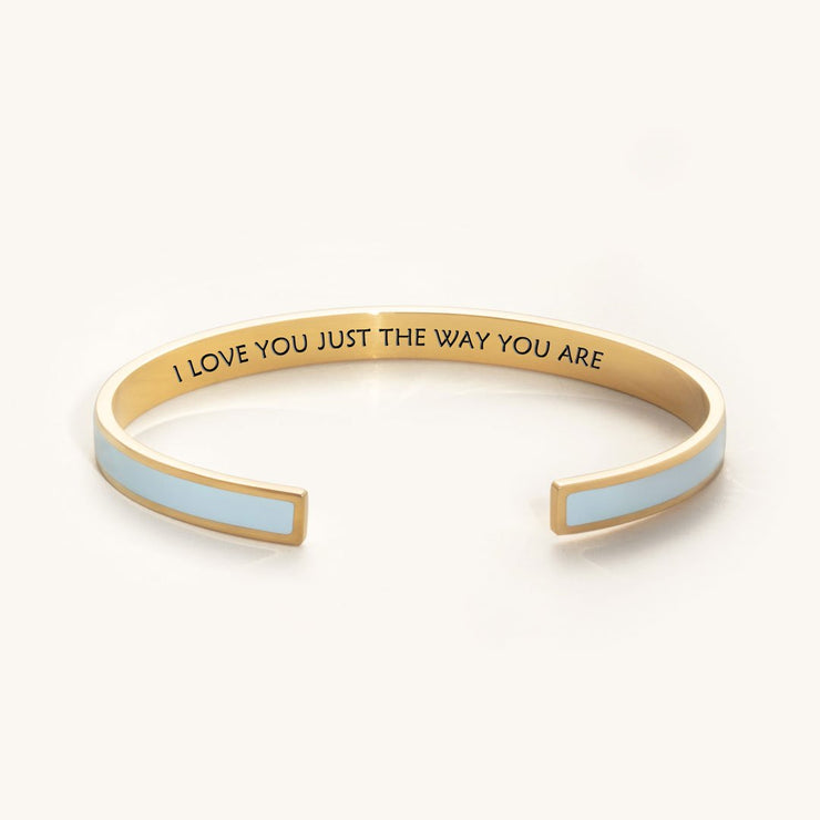 I love you just the way you are color bangle