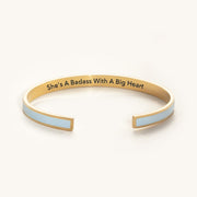 She's A Badass With A Big Heart COLOR BANGLE