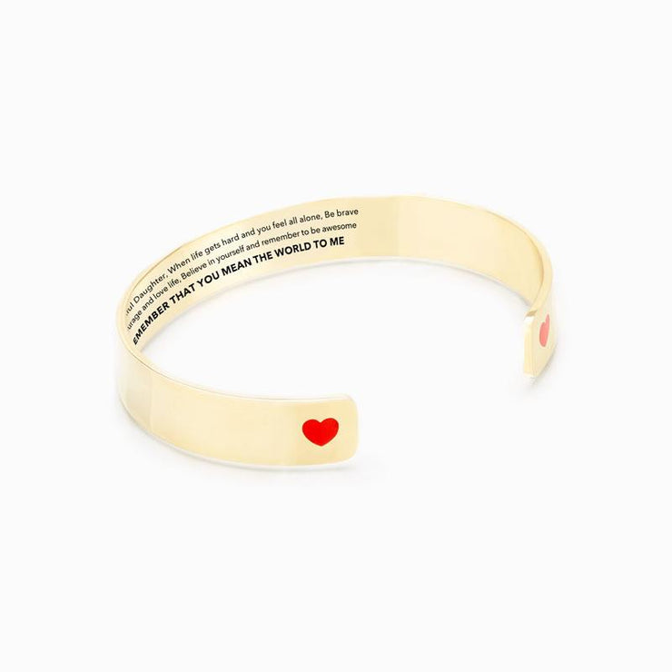 REMEMBER YOU ARE THE WORLD MEAN TO ME HEART BANGLE