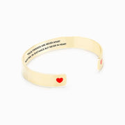 True friends are never apart heart bangle