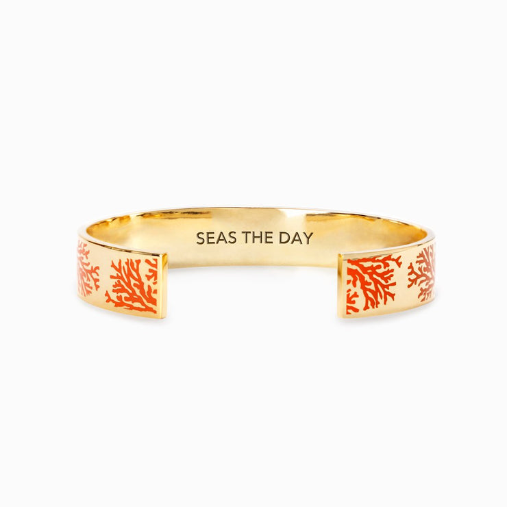 Seas The Day Coral Bangle