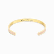 BE BRAVE AND KEEP GOING COLOR BANGLE