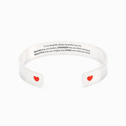 you are braver than you believe heart bangle