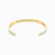 BRAVER, STRONGER, SMARTER, LOVED COLOR BANGLE