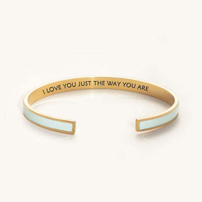 I love you just the way you are color bangle