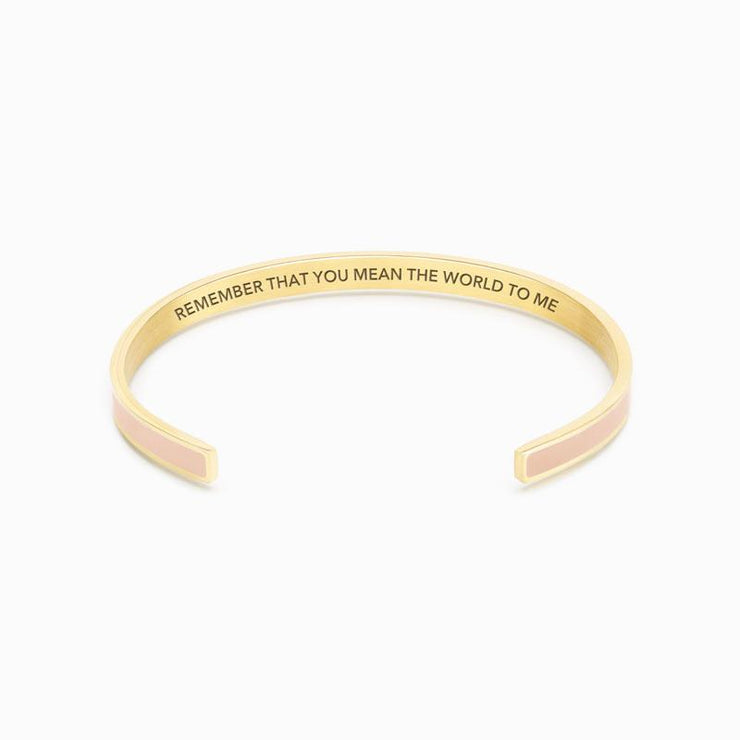 REMEMBER YOU ARE THE WORLD MEAN TO ME COLOR BANGLE