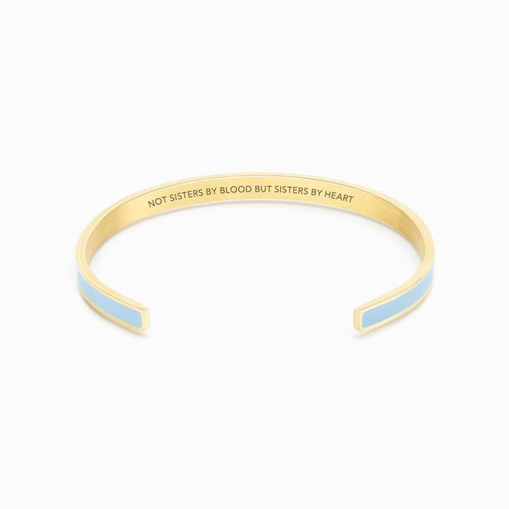 NOT SISTERS BY BLOOD BUT SISTERS BY HEART COLOR Bangle