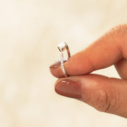 To My Daughter Pray On It Cross & Heart Ring S925