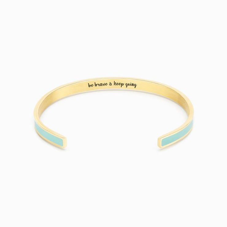 BE BRAVE AND KEEP GOING COLOR BANGLE