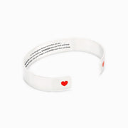 you are braver than you believe heart bangle