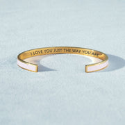 I love you just the way you are color bangle