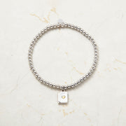 LOVE LETTER ENGRAVED Bead BRACELET