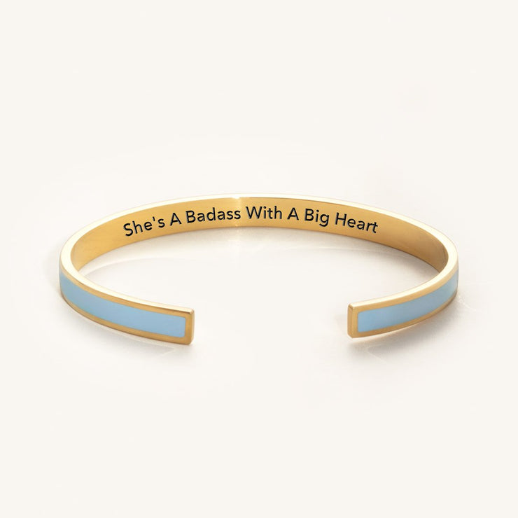 She's A Badass With A Big Heart COLOR BANGLE