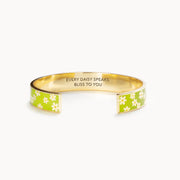 Every Daisy Speaks Bliss To You Daisy Green Bangle