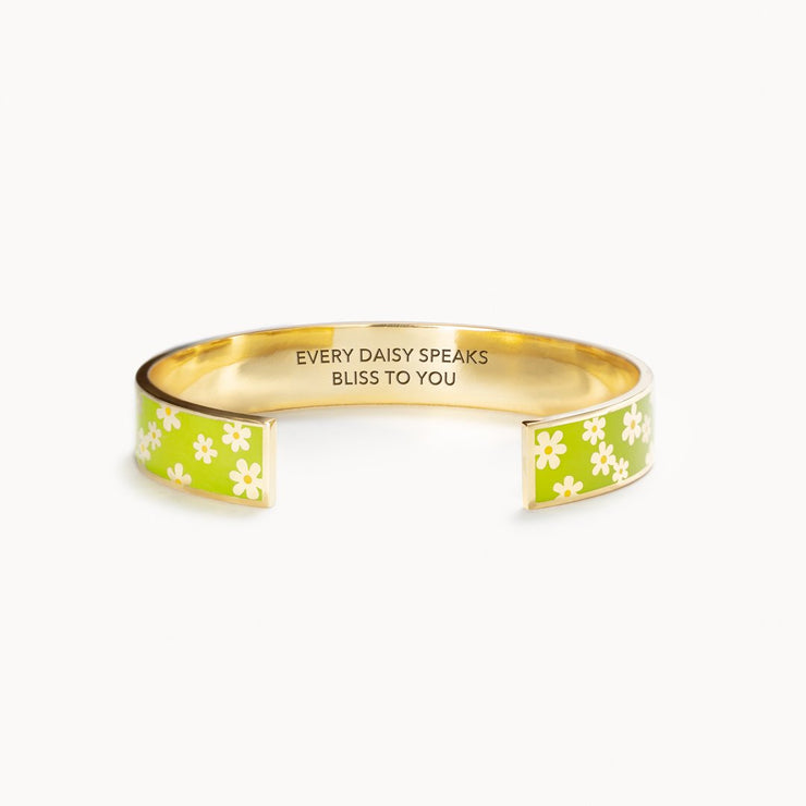 Every Daisy Speaks Bliss To You Daisy Green Bangle