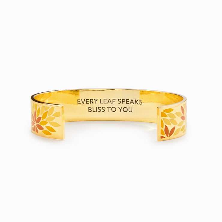 Every Leaf Speaks Bliss To You Leaf Bangle