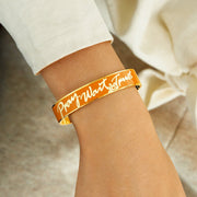 Pray Wait Trust Letters Bangle