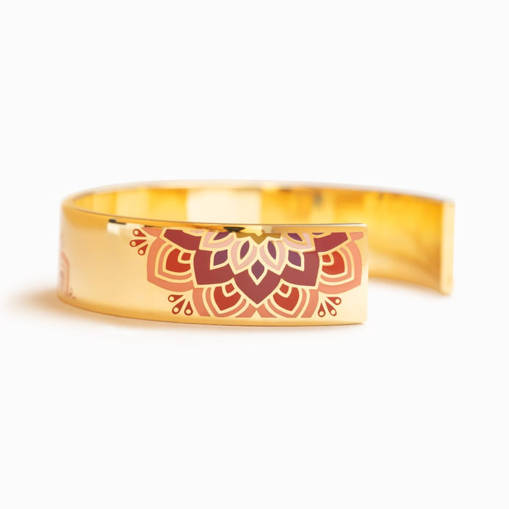 Good Vibes Only Mandala Bangle