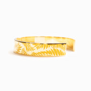 Every Leaf Speaks Bliss To You Golden Leaf Bangle