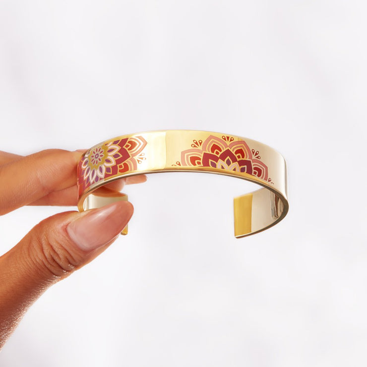 May Your Heart Be At Ease Mandala Bangle