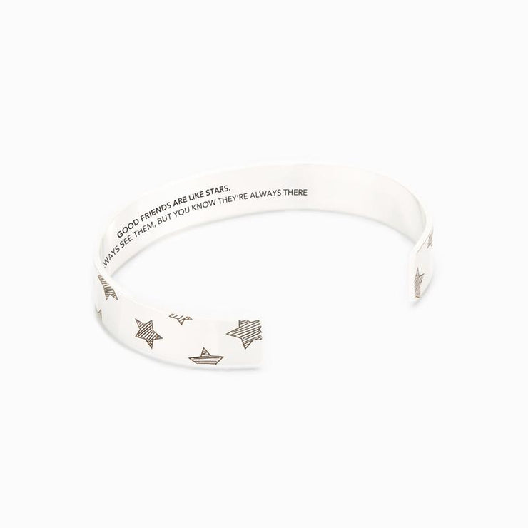 Good friends are like stars Bangle