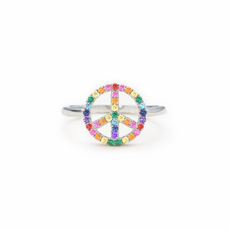 A Little Hippie A Little Hood Peace Sign Ring