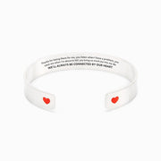 Thanks for being there for me friendship heart bangle