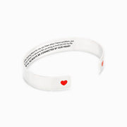 Thanks for being there for me friendship heart bangle