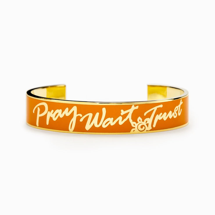 Pray Wait Trust Letters Bangle