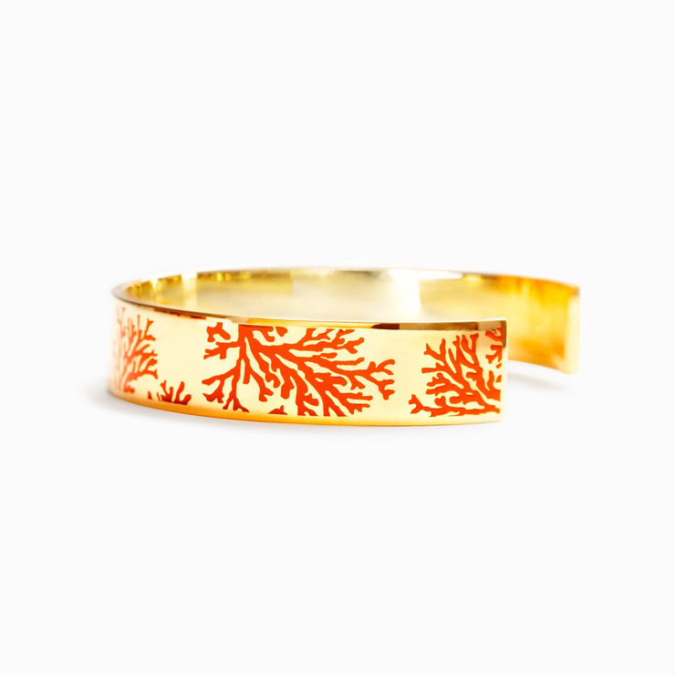 Seas The Day Coral Bangle