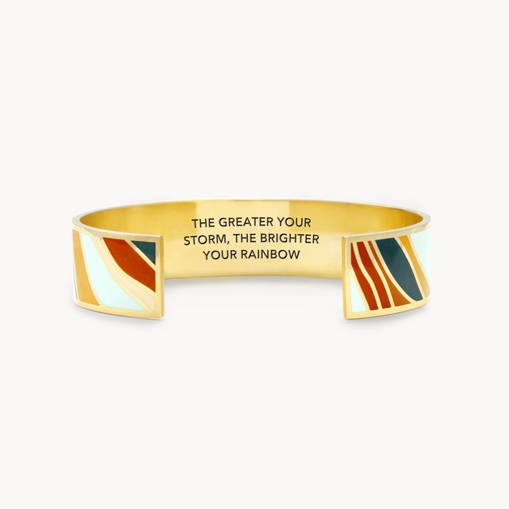 The Greater Your Storm,The Brighter Your Rainbow Bangle