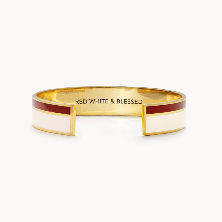 Red White & Blessed Color Stripes Bangle