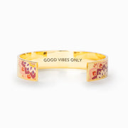 Good Vibes Only Mandala Bangle