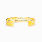 Grow Through What You Go Through GOLDEN LEAF Bangle