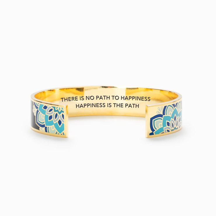 Happiness Is The Path Mandala Bangle