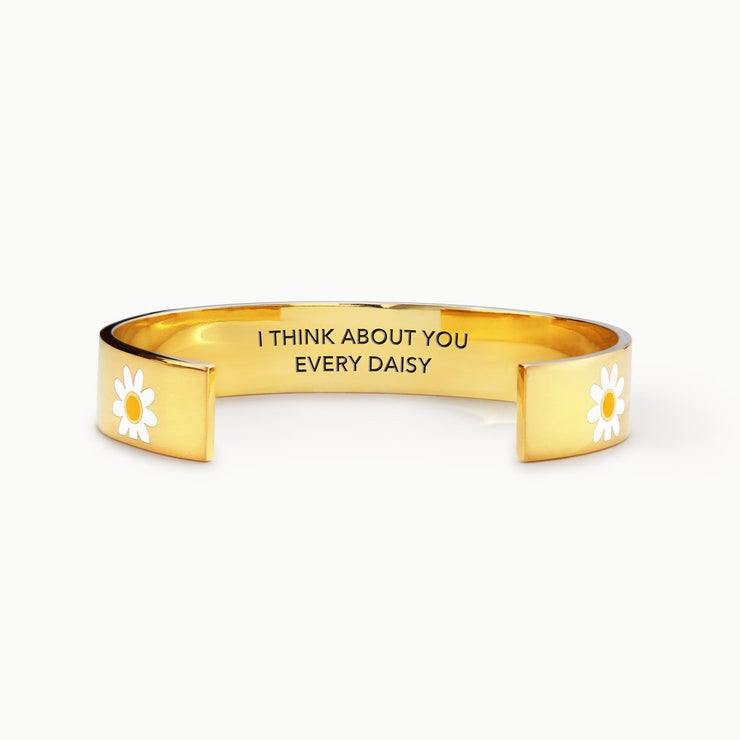 I Think About You Every Daisy Bangle